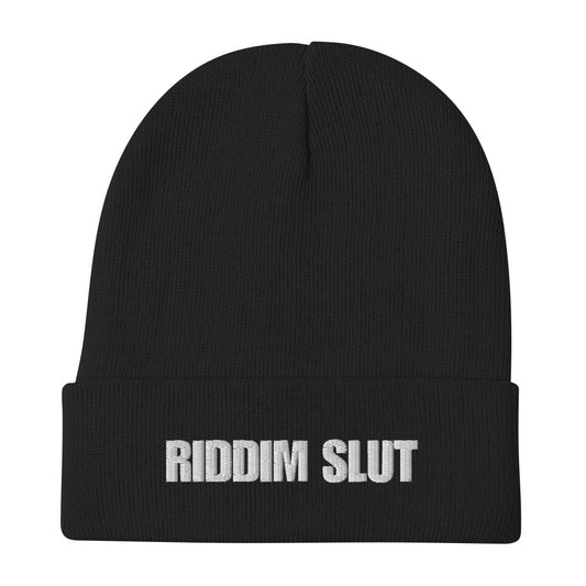 Embroidered  Riddim Slut Beanie by Dubstep's Finest